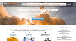 Desktop Screenshot of fors-instruments.com